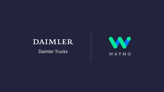 Daimler Trucks and Waymo logos